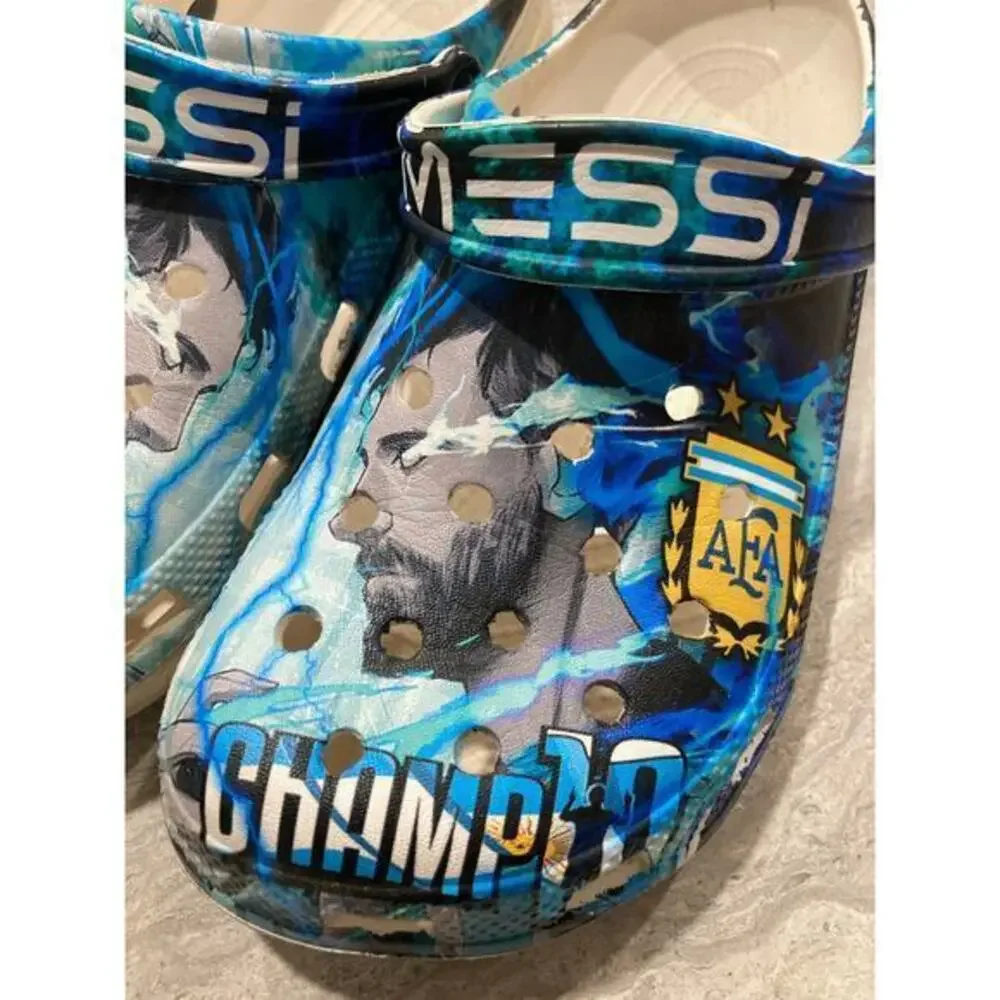 Lionel Messi Champions‎ Unisex Waterproof Clog Shoes Multicolor Casual 10.5 44